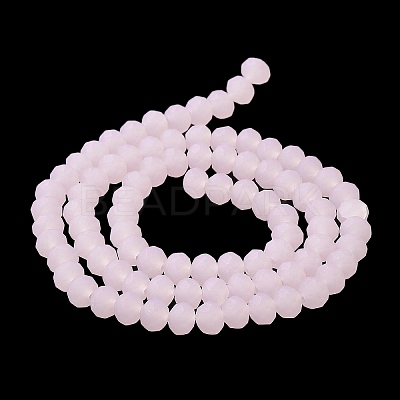 Imitation Jade Solid Color Glass Beads Strands EGLA-A034-J3mm-MD02-1