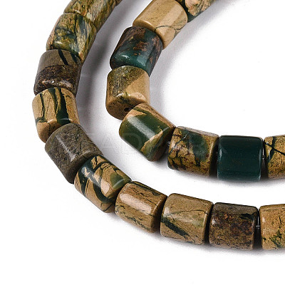 Natural Verdite Stone Beads Strands G-T141-89A-1