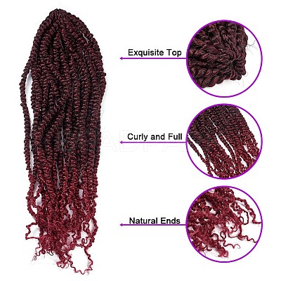 Pre-Twisted Passion Twists Crochet Hair OHAR-G005-17C-1