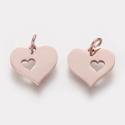 304 Stainless Steel Pendants STAS-Q201-T457R-1
