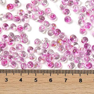 6/0 Spray Paint Fringe Glass Seed Beads SEED-H003-11J-1
