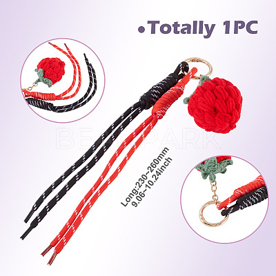 Polyester Pendant Keychains KEYC-TADJ0001-06D-1