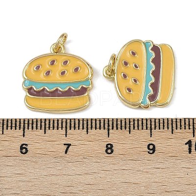 Brass Enamel Pendants KK-I358-072G-02-1