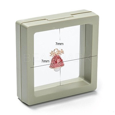 Square Transparent PE Thin Film Suspension Jewelry Display Box CON-D009-01B-02-1