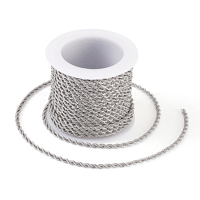 304 Stainless Steel Twist Rope Chains CHS-YS0001-08-1