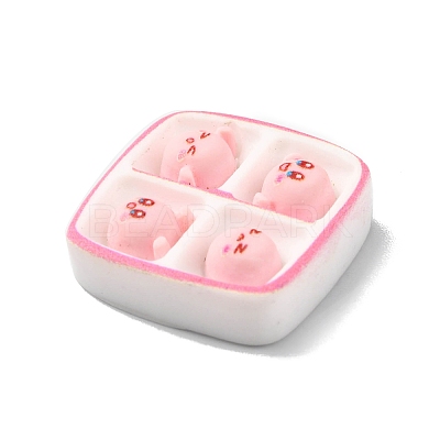 Oapque Resin Cute Face Decoden Cabochons RESI-R436-06D-1
