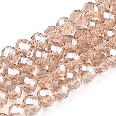 Electroplate Glass Beads Strands EGLA-A034-T2mm-A29-1