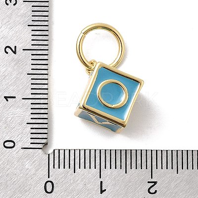 Brass Enamel Pendants KK-P338-43G-04-1