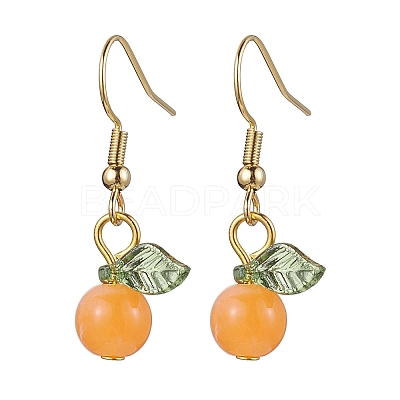 Acrylic Dangle Earrings EJEW-JE05749-01-1