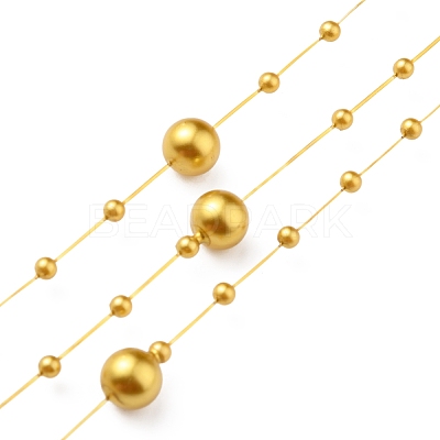 ABS Plastic Bead Garland Strand OCOR-WH0080-07E-1
