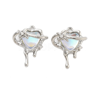 Rack Plating Alloy Glass Pendants FIND-Z054-03P-1