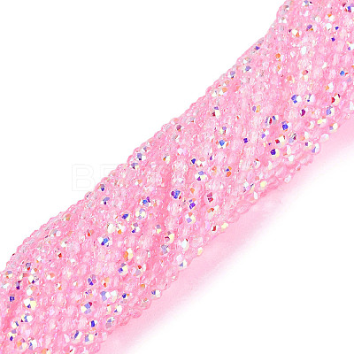Transparent Glass Beads Strands EGLA-N028-01A-A11-1