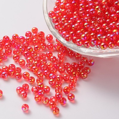 Eco-Friendly Transparent Acrylic Beads X-PL731-3-1