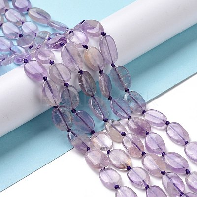 Natural Ametheyst Beads Strands G-P478-01-1