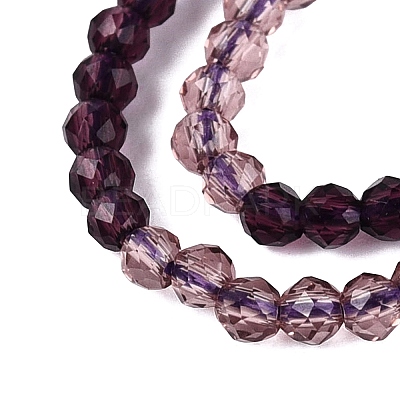 Transparent Glass Beads Strands GLAA-N074-01A-21-1