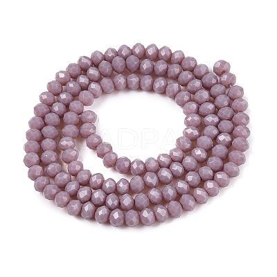 Opaque Solid Color Imitation Jade Glass Beads Strands EGLA-A044-P3mm-D13-1