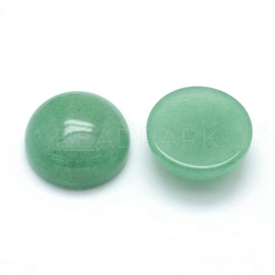 Natural Green Aventurine Cabochons X-G-P393-R15-12mm-1