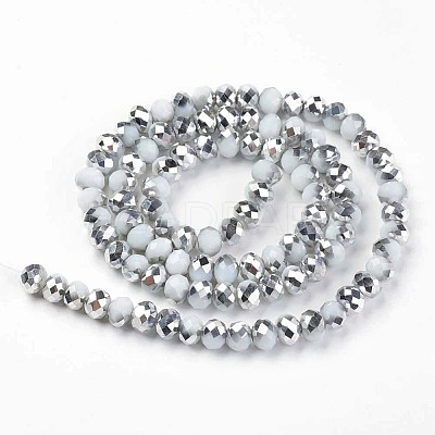 Electroplate Opaque Glass Beads Strands EGLA-A034-P3mm-M15-1