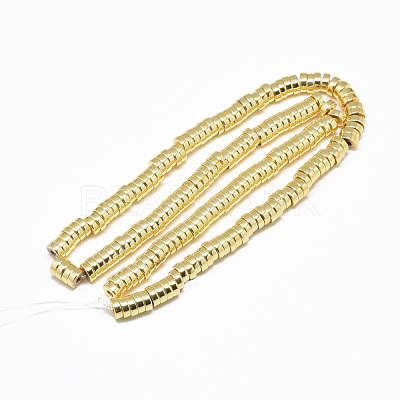 Electroplate Non-magnetic Synthetic Hematite Beads Strands X-G-Q465-37G-1