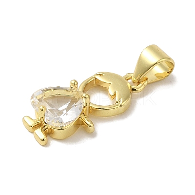 Rack Plating Brass Glass Pendants LS-KK-P272-18B-G01-1