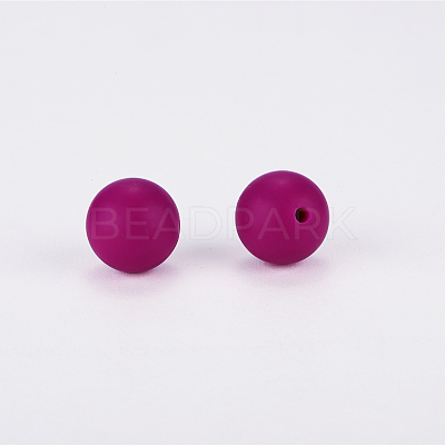 Round Silicone Focal Beads SI-JX0046A-09-1