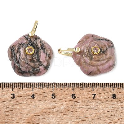 Natural Rhodonite Carved Pendants GG-CBAF4FB-01G-06-1