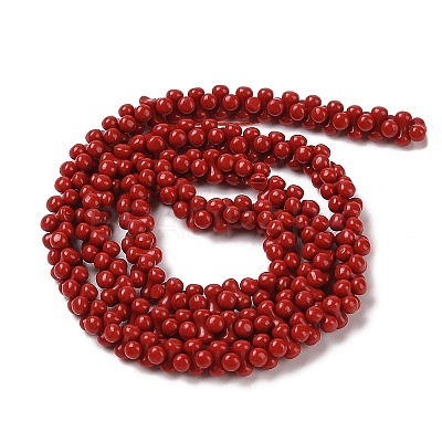 Dyed Synthetic Coral Beads Strands CORA-P010-04A-1