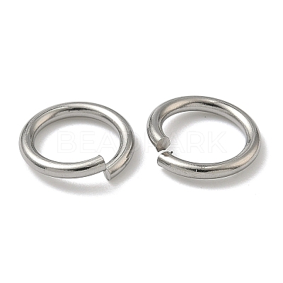 Non-Tarnish 304 Stainless Steel Open Jump Rings X-STAS-R065-38-1