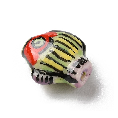 Handmade Porcelain Beads PORC-Z006-04D-1