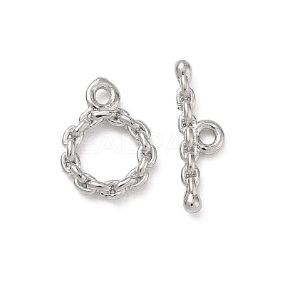 Brass Toggle Clasp KK-D289-53B-P-1