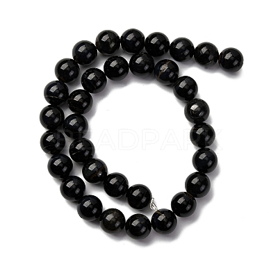 Dyed Natural Blue Tiger Iron Beads Strands G-G286-A03-12mm-1