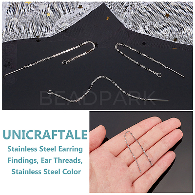 304 Stainless Steel Earring Findings STAS-UN0002-28P-1