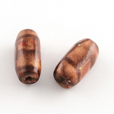 Printed Natural Wood Beads WOOD-R246-M-1