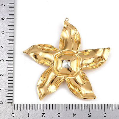304 Stainless Steel Rhinestone Big Pendants STAS-P410-01G-1