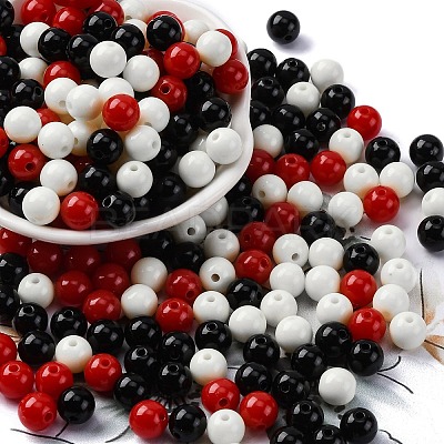 Opaque Acrylic Beads SACR-Q004-02M-1
