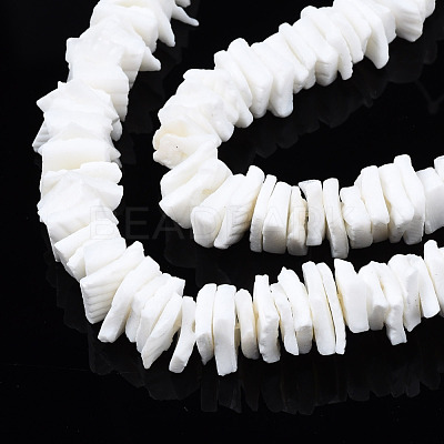 Natural White Shell Beads Strands SSHEL-S266-029-1