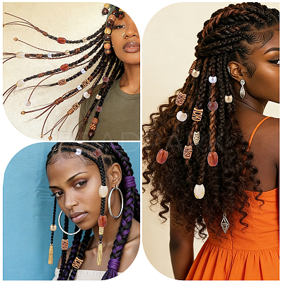 DIY African Dreadlock Hair Accessories Kits FIND-PA0001-49-1