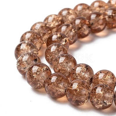 Crackle Glass Beads Strands CCG-Q001-8mm-07-1