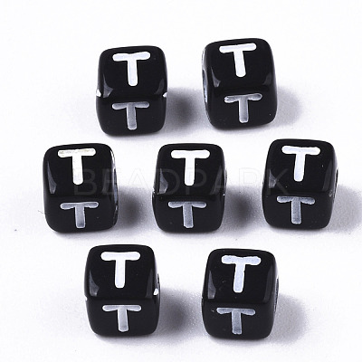 Opaque Acrylic Beads SACR-N002-01T-1