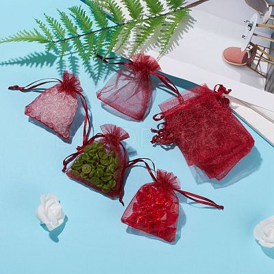 Organza Gift Bags with Drawstring X-OP-R016-7x9cm-03-1