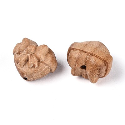 Natural Apple Wood Beads WOOD-N021-06-1