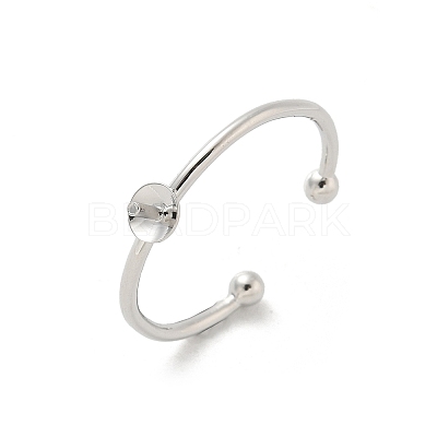 Brass Cup Peg Open Cuff Ring Settings KK-G518-02P-01-1