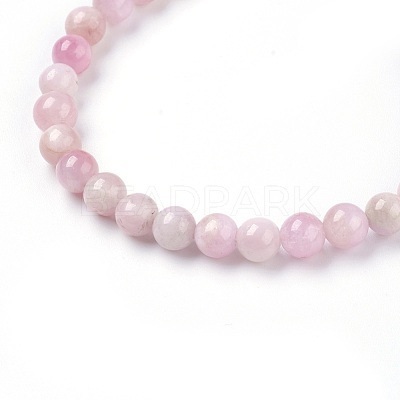 Natural Kunzite Stretch Bracelets BJEW-JB03738-01-1