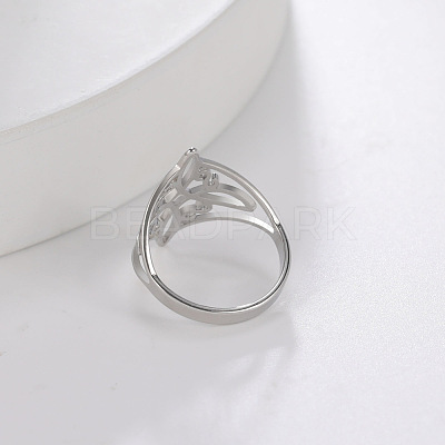 Fashionable 304 Stainless Steel Finger Rings for Women FS-WG5976D-04-1