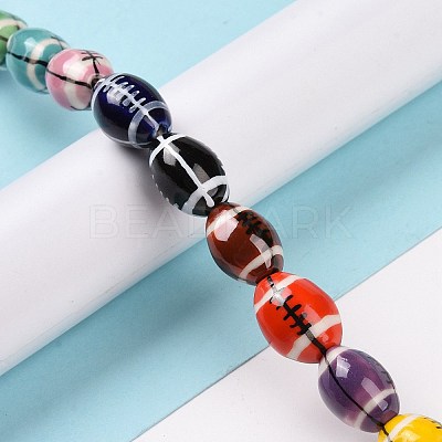 Handmade Porcelain Beads Strands PORC-E019-03P-1