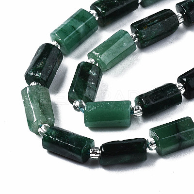 Natural Fuchsite Beads Strands G-S376-011-1-1