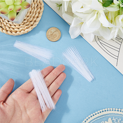 900Pcs Plastic Simulated Animal Whiskers for Crafts Needle Felting DIY-CY0002-72C-1
