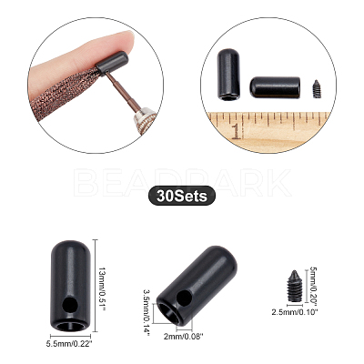 Zinc Alloy End Caps FIND-PH0001-48EB-1