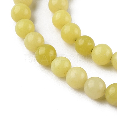 Natural Lemon Jade Beads Strands X-G-G0003-C02-B-1
