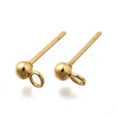 201 Stainless Steel Stud Earring Findings STAS-R156-01G-02-1